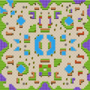 Acid Lakes — Solo Showdown map in Brawl Stars