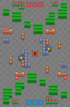 Bottom Two — Gem Grab map in Brawl Stars