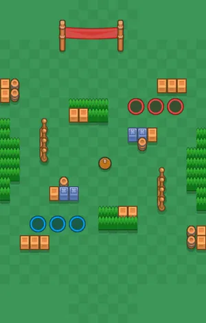 Diagonal Dribble — Super Ball map in Brawl Stars