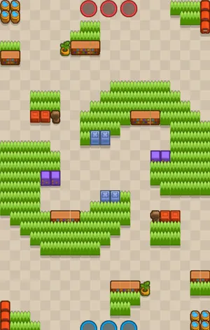 Double Swoosh — Gem Grab map in Brawl Stars