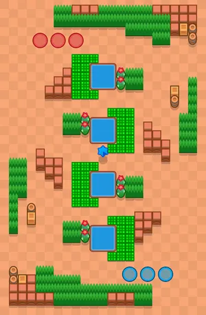 Jungle Top — Knockout map in Brawl Stars
