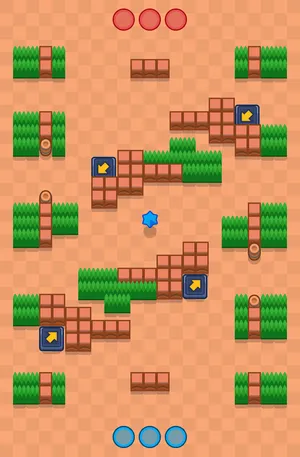 Leaping Dogs — Knockout map in Brawl Stars
