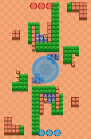 Reach For The Stars — Hot Zone map in Brawl Stars