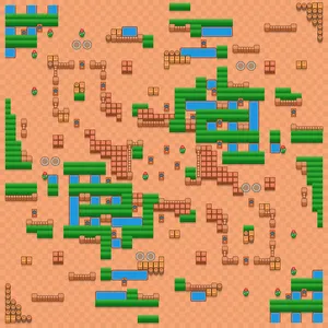 Rice Field — Duo Showdown map in Brawl Stars