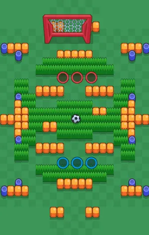 Sneaky Fields — Brawl Ball map in Brawl Stars