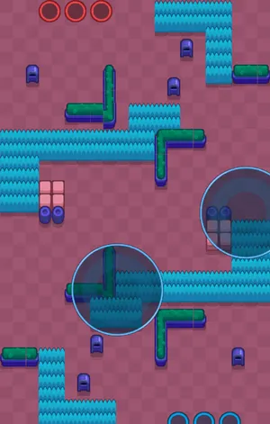 Tread Carefully — Hot Zone map in Brawl Stars