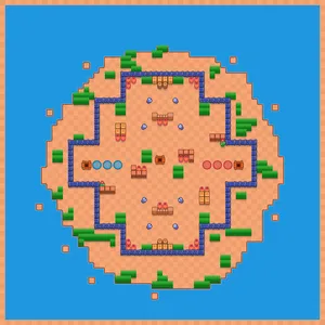 Turbine Terrace — Food Fight map in Brawl Stars