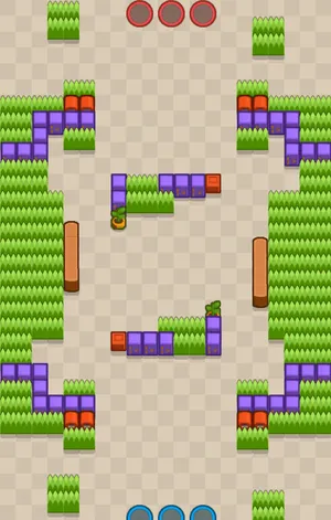 Undermine — Gem Grab map in Brawl Stars