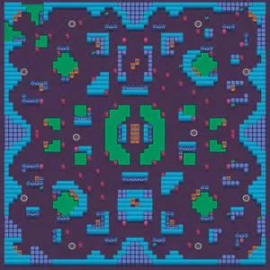 Acid Lakes — Solo Showdown map in Brawl Stars