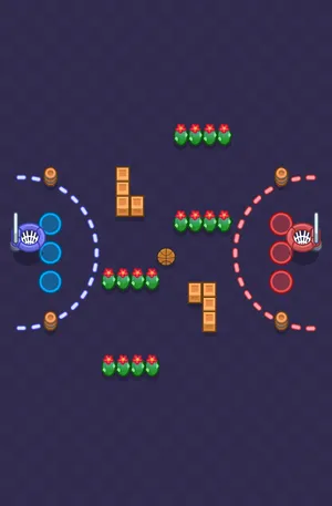 Alley Oop — Basket Brawl map in Brawl Stars
