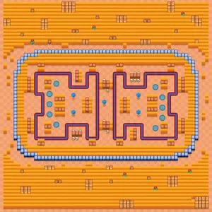 Backtrack Attack — Subway Run map in Brawl Stars