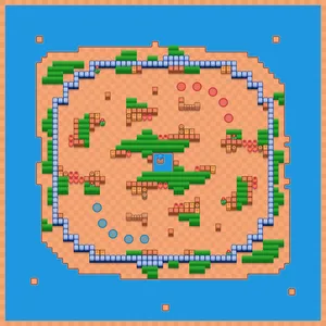 Big Battle Basin — Wipeout 5v5 map in Brawl Stars