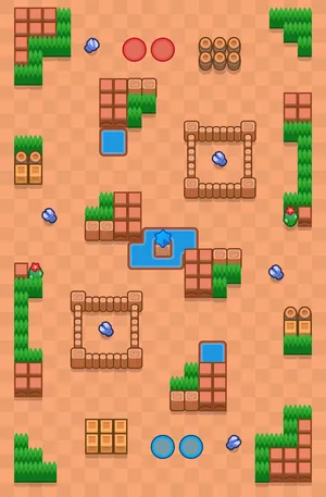 Caged Hearts — Love Bombing map in Brawl Stars