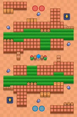 Crush & Burn — Love Bombing map in Brawl Stars