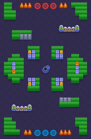 Crystal Arcade — Gem Grab map in Brawl Stars