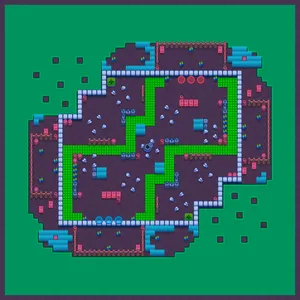 Doppelzone — Shadow Smash map in Brawl Stars