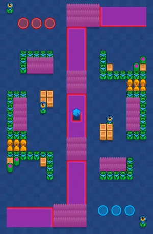 Flowing Springs — Knockout map in Brawl Stars