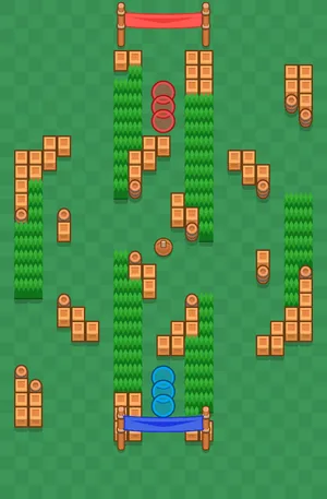 Flute Chutes — Brawl Ball map in Brawl Stars