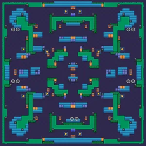 Flying Fantasies — Duo Showdown map in Brawl Stars