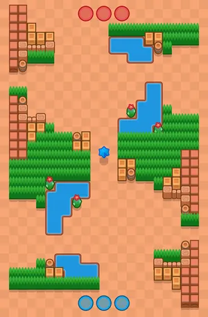 Four Levels — Knockout map in Brawl Stars