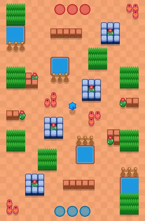 Foursquare Fortress — Soul Collector map in Brawl Stars