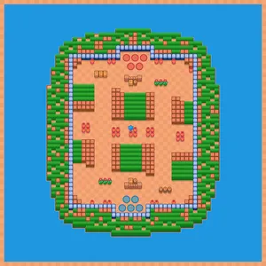 Frosty Tracks — Wipeout 5v5 map in Brawl Stars