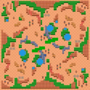 Gated Community — Trio Showdown map in Brawl Stars