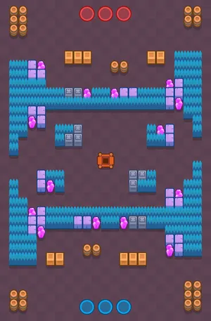 Hard Rock Mine — Gem Grab map in Brawl Stars
