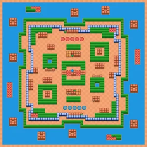 Hee Hee — Wipeout 5v5 map in Brawl Stars