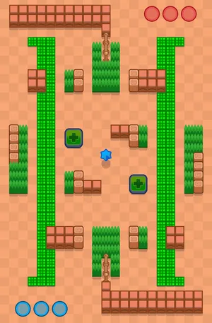 Hit And Run — Bounty map in Brawl Stars