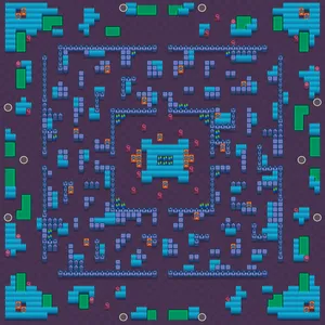 Hot Maze — Loaded Duo Showdown map in Brawl Stars