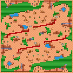Kroket — Trio Showdown map in Brawl Stars