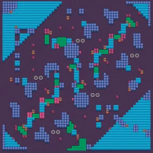 Lilypond Grove — Duo Showdown map in Brawl Stars