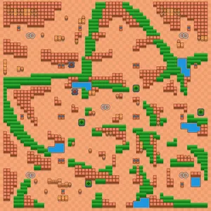 Lotus — Trio Showdown map in Brawl Stars