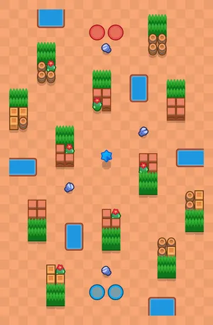 Lovers Lane — Love Bombing map in Brawl Stars