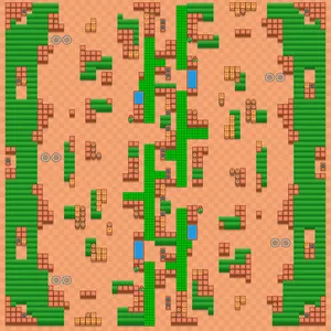 Makeshift Scaffolding — Duo Showdown map in Brawl Stars