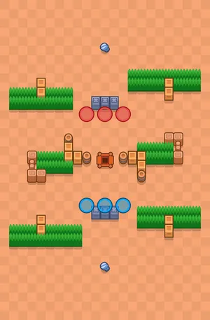 Midfield Madness — Super Ball map in Brawl Stars