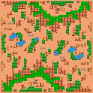 Molten To The Core — Trio Showdown map in Brawl Stars