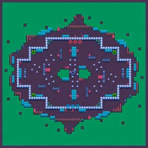 Moonveil Mansion — Shadow Smash map in Brawl Stars