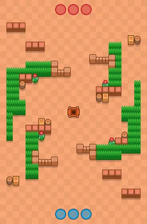 On A Roll — Gem Grab map in Brawl Stars