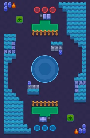Open Zone — Hot Zone map in Brawl Stars
