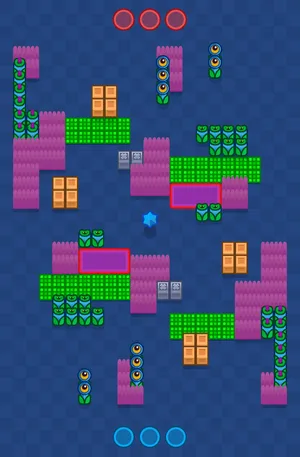 Palette Hangout — Wipeout map in Brawl Stars