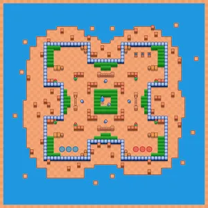 Permafrost Bayou — Trio Wipeout map in Brawl Stars
