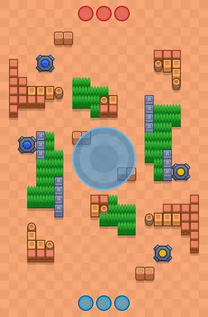 Playmaker — Hot Zone map in Brawl Stars