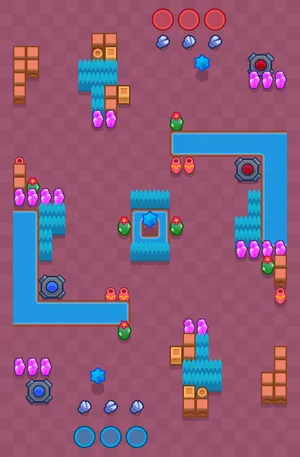 Prize Pushing — Token Run map in Brawl Stars