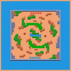 Public Transport — Gem Grab 5v5 map in Brawl Stars