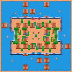 Rastermind — Knockout 5v5 map in Brawl Stars