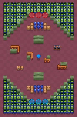 Rebound Ring — Dodgebrawl map in Brawl Stars