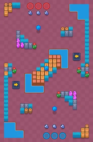 Reverse Crossing — Token Run map in Brawl Stars