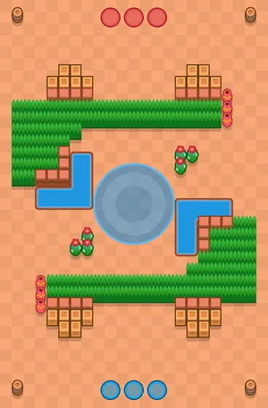 Ring Of Fire — Hot Zone map in Brawl Stars